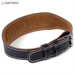 Ceinture à levier en cuir personnalisée pour l'exercice de puissance d'haltérophilie Support de sécurité avec boucle d'haltérophilie personnalisée - Product Image 6