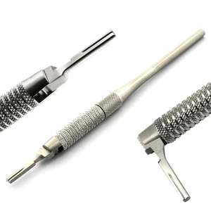 Mango de bisturí Dental de acero inoxidable ajustable de 15cm, cuchillo de implante Oral de rotación de 180 grados, base de instrumento de operación quirúrgica - Product Image 6