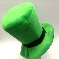 Haiwin Party Saint Patrick Party Shamrock, chapeau haut de gamme, Saint Patrick, accessoires irlandais, chapeau avec barbe