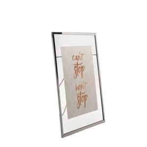 Cadre Photo mural en métal et verre pour décoration murale, couleur noire, cadre Photo métallique Unique, suspension murale pour salon, cadres Photo - Product Image 1