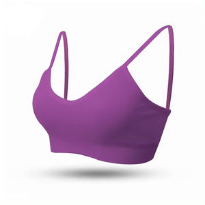 Custom Fitness Yoga Sport Activewear Mujeres Gym wear High Support Seamless Sports Bra Sujetador deportivo de cuello alto - Product Image 2