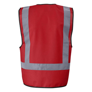 เสื้อเซฟตี้โพลีเอสเตอร์100% มีแถบสะท้อนแสงสูงแจ็กเก็ตชุดทำงานฤดูหนาว Hi-VIS ดีไซน์แบบ OEM - Product Image 6