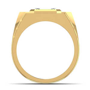 Anillo Solitario de Plata de Ley de Lujo, Hecho a Mano, con Diamante Cultivado en Laboratorio con Corte Esmeralda, Certificado por IGI, para Bodas, Fiestas, Estilo Hip Hop para Hombre - Product Image 5