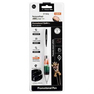 Penna a Scatto Personalizzata in ABS Arcobaleno, Gadget Promozionale - Product Image 3