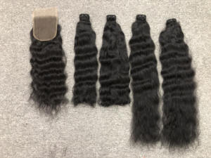 Extensiones de Cabello Humano Remy Vietnamita con Ondas Profundas, Ondas Naturales, Estilos de Rizos Profundos Sueltos, Trama a Máquina, Estilo de Ondas al Agua - Product Image 6