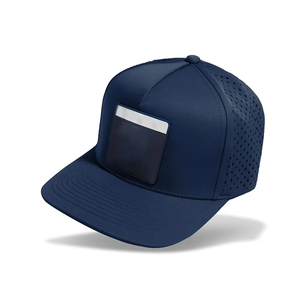 Mode personnalisé sport 5 panneau en caoutchouc Logo casquette de Baseball imperméable découpé au Laser chapeau coton camionneur chapeau maille vêtements de sport séchage rapide - Product Image 6