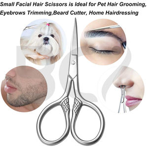 Ciseaux à cuticules de précision en acier inoxydable pour droitiers, durables, pour manucure, pédicure, soin des sourcils, courbés et affûtés, noirs - Product Image 3