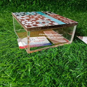 New Arabic Eid Ramdan Gifts best Quality Acrylic Sweet <b>Box</b> With Mother of Pearl Work <b>Lid</b> for Candy Snack Dry Fruit <b>Box</b> for - Product Image 6