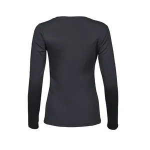 Custom <b>Ladies</b> <b>Long</b> Sleeve Interlock <b>T</b>-<b>Shirt</b> <b>for</b> Promotional Merchandising - Product Image 6