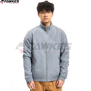 Ropa de hombre personalizada, chaqueta de bombardero, chaqueta negra de moda a prueba de viento, ropa exterior informal, chaqueta de bombardero para hombre - Product Image 3