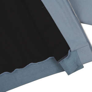 Sweat-shirts à double fermeture éclair unisexes, prix de gros, personnalisation OEM, épaules tombantes, tissu en molleton français, 100% coton, sweat-shirt double pour homme - Product Image 4