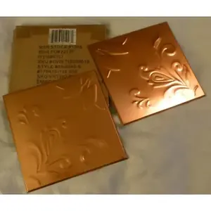 Lot de 18 nouveaux carreaux de dosseret en cuivre gaufré 6 "x 6" pour cuisine/salle de bain Unité de salle de bain préfabriquée - Product Image 1