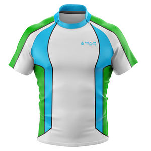 Por encargo de color de bajo precio Hombres Rugby Jerseys Stand Collar Nuevo estilo Personalizado Diseño Rugby Jersey - Product Image 1