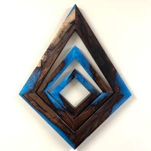 Posavasos de resina y madera de diseño moderno, posavasos para servir té, Juego de 4 piezas a granel del exportador indio SCI - Product Image 4