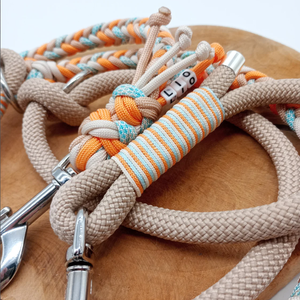 Großhandel Luxus-Hundehalsband-Leine-Set Extra Breites Doppel-Paracord mit Komfortablem Guero-Griff Freihändig für Hunde - Product Image 4