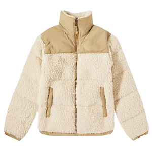 Hooded Canvas Formal Puffer <b>Jacket</b> for Men Warm Winter Outerwear <b>with</b> Cotton <b>Lining</b> Soft <b>Fleece</b> & Bulk Supply - Product Image 3