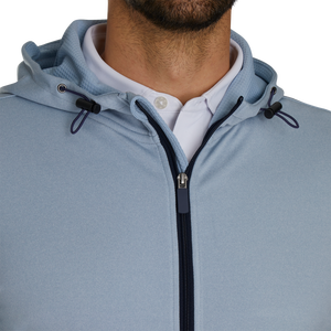 Haute qualité hommes sport décontracté fermeture éclair complète manches longues pull à capuche avec poches Jogging piste gymnastique entraînement sweats à capuche - Product Image 3