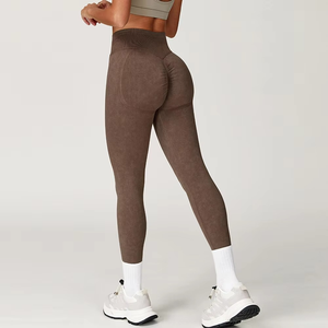 Leggings de yoga pour femmes Pantalon extensible taille haute sans couture Tissu doux Leggings confortables à porter au quotidien - Product Image 3