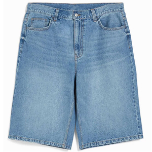 Prix de gros OEM Short en jean pour hommes Short d'été 100% coton Jeans pour hommes Pantalon en jean court délavé à la pierre - Product Image 2
