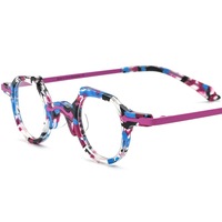 Monture de lunettes anti-lumière bleue en acétate haut de gamme pour hommes et femmes, monture optique anti-lumière bleue