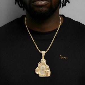 จี้อัญมณีชุบโรเดียมสีทอง10K สุดพิเศษสำหรับแล็ปเครื่องประดับแนวสตรีทแวร์แนวสตรีทอินเทรนด์ฮิปฮอปผลิตตามสั่ง - Product Image 5