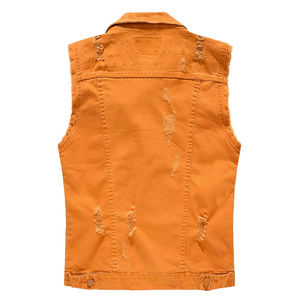 Chaleco Vaquero Personalizado de Alta Calidad para Hombre, Transpirable, de Algodón, Estilo Casual de Invierno, Talla Grande, Fabricación en Pakistán - Product Image 2