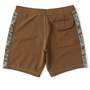 Shorts de bain pour hommes en toile 100% polyester écologique personnalisés, extensible dans les 4 sens, séchage rapide, fermeture à cordon - Product Image 2