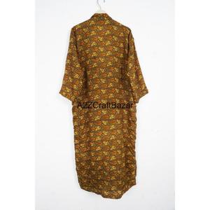 Kimono de Seda de Alta Calidad con Estilo Moderno y Estampado Paisley, Ropa de Salón de Seda para Primavera y Verano, Nuevo Camisón - Product Image 5