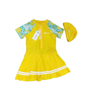 Maillots de bain de fitness à séchage rapide de haute qualité pour femmes enfants Design floral personnalisé Pantalon de natation imperméable en nylon spandex-OEM/ODM - Product Image 4