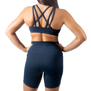 Ensemble de yoga avec short vêtements de sport sans couture élégant Flexible confortable respirant vêtements de sport pour l'entraînement physique - Product Image 5