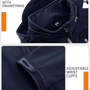 Men's Custom Logo <b>Soft</b> <b>Shell</b> <b>Jacket</b> Coat Autumn Windproof Long Sleeve Casual Sportswear Zipper Closure Windbreaker Bomber <b>Jacket</b> - Product Image 5