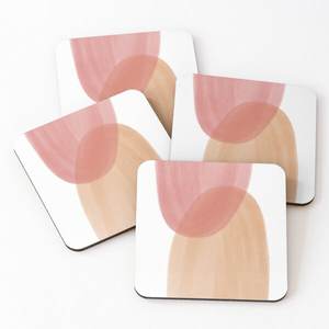 ที่รองแก้วไม้พิมพ์ลายสำหรับเสิร์ฟชา4ชิ้นทั้งชุดเครื่องครัวดีไซน์ใหม่ - Product Image 1