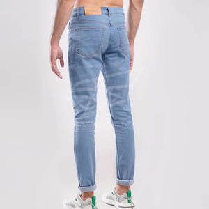 Nouveau style de pantalons en jean pour hommes à usage extérieur, couleur unie délavée de meilleure qualité, pantalons en jean pour hommes à bas prix - Product Image 5