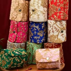 Caja de brazalete de diseñador étnico para regalo de Boda nupcial caja de cumpleaños Favor Chuda Box bordado para Festival regalo señoras moda - Product Image 2