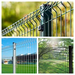 PVC kaplı 3D kavisli Metal çit Panel kaynaklı hasır bahçe çit çiftlik için 3D bükme kafes ve kapı - Product Image 4