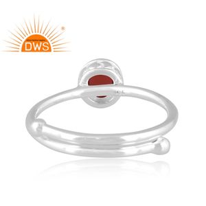 Best Selling Fine Sterling <b>Silver</b> Natural <b>Garnet</b> Gemstone Stackable <b>Ring</b> Jewelry For Women Gift For Her - Product Image 4