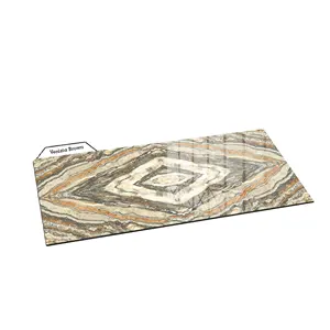 New design hotsale porcelain tile floor and wall decor art ceramic glossy floor tile 600x600 600x1200mm for supplier