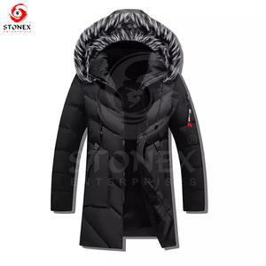 เสื้อแจ็คเก็ตขนเป็ดมีฮู้ดแขนยาวสำหรับผู้ชายเสื้อแจ็คเก็ตขนเป็ดให้ความอบอุ่นเป็นพิเศษสำหรับฤดูหนาว - Product Image 2