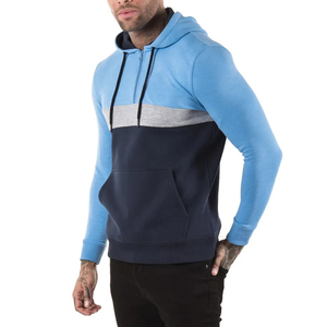 Sweat à capuche pour homme, fabriqué en usine, couleur unie, en polaire respirant, vêtements décontractés d'hiver, manches longues, pull-over, fitness - Product Image 6