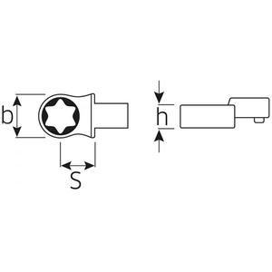 เครื่องมือใส่ดอกไขควง Stahlwille TORX ขนาด 9x12 มม. ผลิตภัณฑ์คุณภาพสูง - Product Image 2