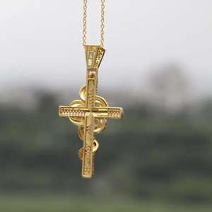 Pendentif de luxe en argent sterling 925 entièrement serti de moissanite VVS, style hip-hop, pendentifs fins en diamant pour fête, charmes - Product Image 6