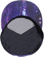Gorra Deportiva Personalizada de 6 Paneles con Visera Plana, Bordado a Mano, 100% Algodón, Diseño de Frutas con Puntos, Logotipo Bordado en 3D, Imagen de Argyle