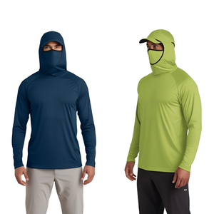 Fashion Breathable 100% Polyester Quick Dry <b>Men's</b> <b>Long</b> <b>Sleeve</b> UPF 50 Hoodies Sublimation Fishing Jersey Hiking <b>Shirts</b> - Product Image 4