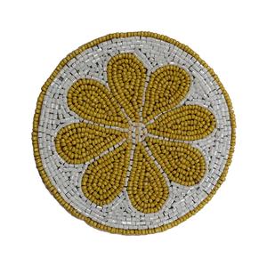 Decoración de mesa de hotel de lujo Posavasos con cuentas de perlas y servilleteros decorativos Tapetes y almohadillas de moda a precio de fábrica - Product Image 5