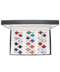 Tùy chỉnh 24-<span class=keywords><strong>Pack</strong></span> nút bao gồm với các loại tinh thể Màu sắc đá trong cao cấp trình bày hộp có sẵn từ USA - Product Image 5