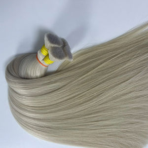 Venta caliente extensiones a granel cabello virgen Remy vietnamita de alta calidad de color rubio de la empresa Nasa - Product Image 1