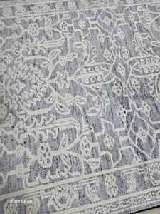 พรมปูพื้นขนสัตว์แบบคลาสสิกงานแฮนด์เมดคุณภาพสูงขนาด4x6 5x8 6x9 8x10ขนาดพรมถักมือสีขาวสีเทา - Product Image 5