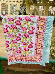 Pure Cotton Beach Sarong <b>Indian</b> Hand Block Print Beach Sarongs Soft Voile Fabric Summer Pareo Gift for Her Women's Clothing - Product Image 5