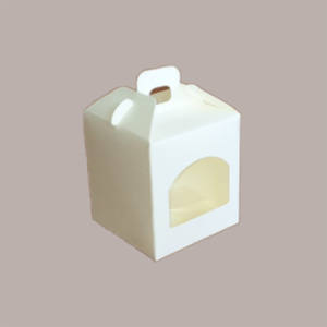 Lot de 20 boîtes carrées en carton rigide en soie blanche 110x50H50mm pour emballage alimentaire, 2 pots de sauces, crèmes et lait - Product Image 1