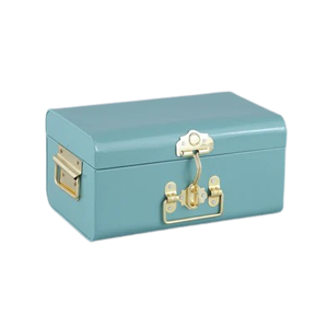 Boîte à bijoux en métal de revêtement en poudre brillant de couleur lavande haute qualité polyvalent luxe brillant métal prix direct d'usine - Product Image 3